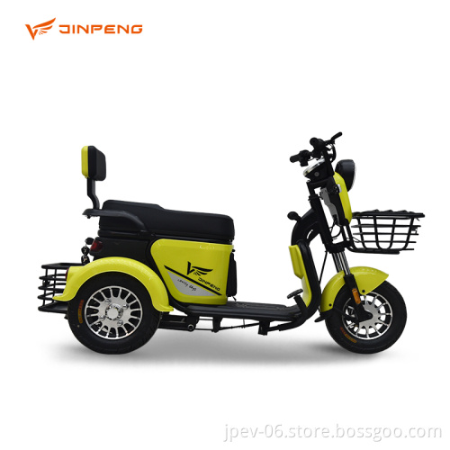 Jinpeng personalizzabile colore a lungo raggio triciclo elettrico tricicli di tacchino due ruote in vendita